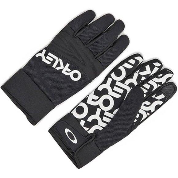 Oakley Factory Pilot Core Gloves Black/White Logo XS NWT Touchscreen Grip - Picture 1 of 4
